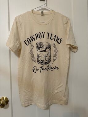 Bella Canvas Cream 'Cowboy Tears' Graphic Tee